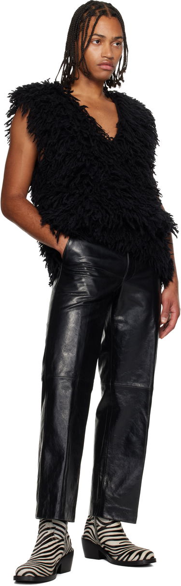 Vesta Dries Van Noten Dries Van Noten Shag-Knit Vest Čierna | 252-021227-2725, 3