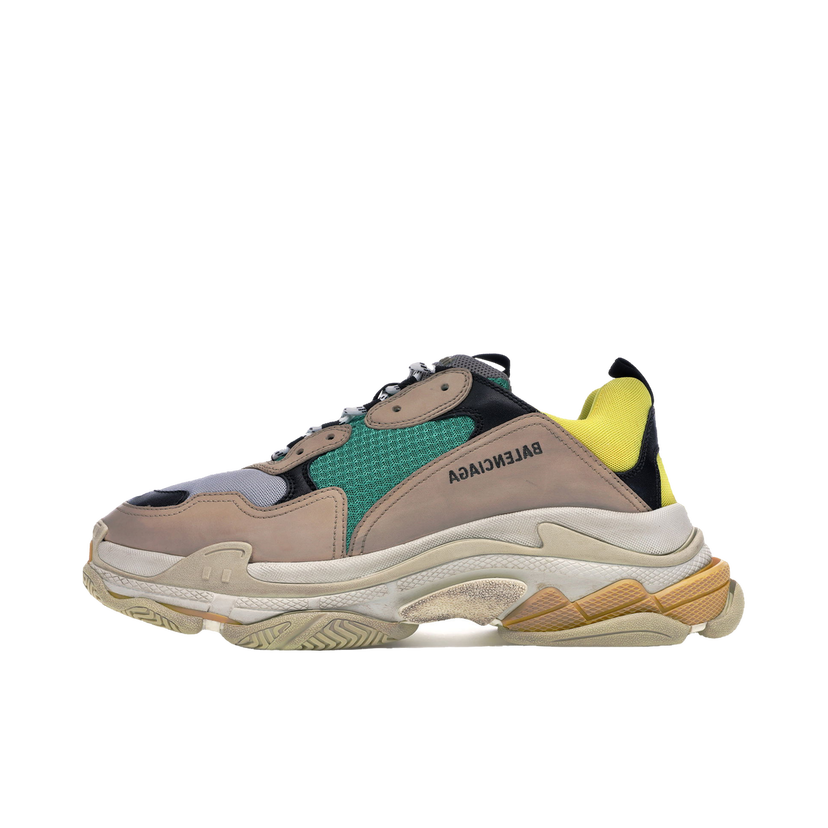 Tenisky a topánky Balenciaga Triple S Beige Green Yellow 2018 Béžová | 516440W09O27070