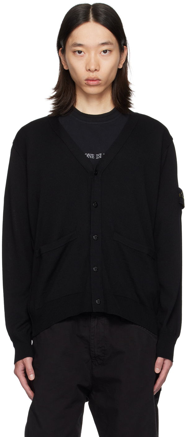 Sveter Stone Island Black Patch Cardigan Čierna | 8115511C4, 0