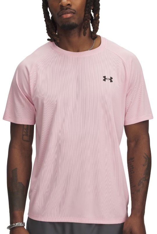 Tričko Under Armour UA Tech Textured Short Sleeve T-Shirt Ružová | 1382796-647, 0