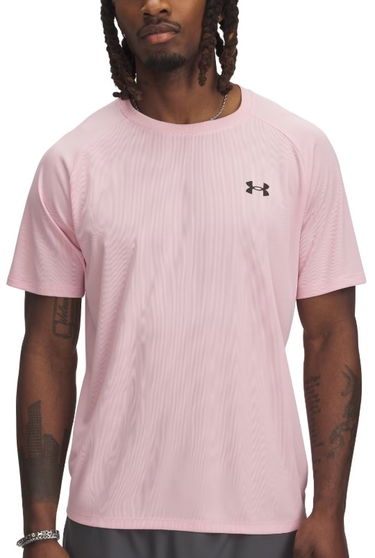 Tričko Under Armour UA Tech Textured Short Sleeve T-Shirt Ružová | 1382796-647, 0