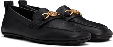 Tenisky a topánky Versace Leather Driver Loafers Čierna | 1017072_1A12110, 3