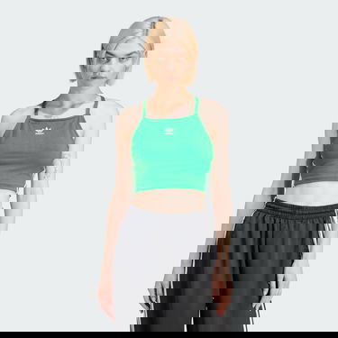 Crop Top adidas Originals Adicolor 3-Stripes Crop Top Zelené | IN8380, 0