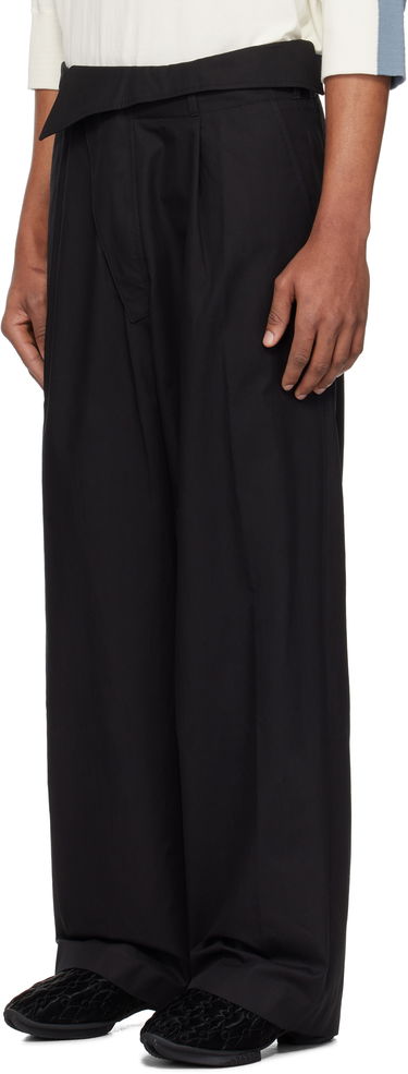 Nohavice KIKO KOSTADINOV Kiko Kostadinov Navin Wide Leg Trousers Čierna | KKSS25T01-177, 3
