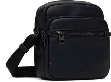 Taška cez rameno BOSS HUGO Reporter Faux-Leather Bag Čierna | 50535705, 1