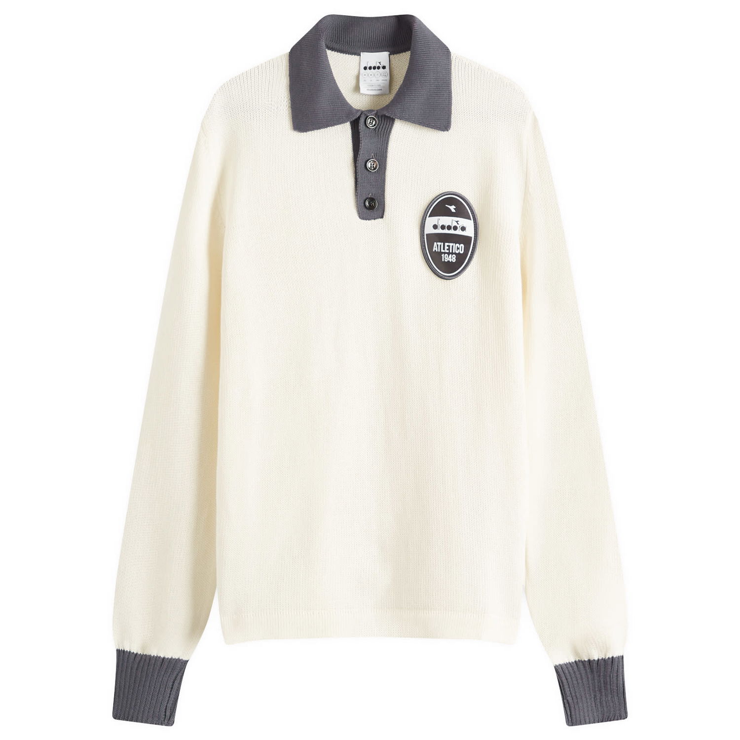 Sveter Diadora Diadora Legacy Long Sleeve Polo Biela | 502-181669-20039, 0
