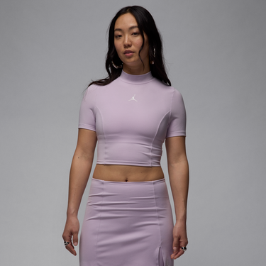Sukňa Jordan Jordan Knit Short Sleeve Crop Top Fialová | HJ0083-530, 4
