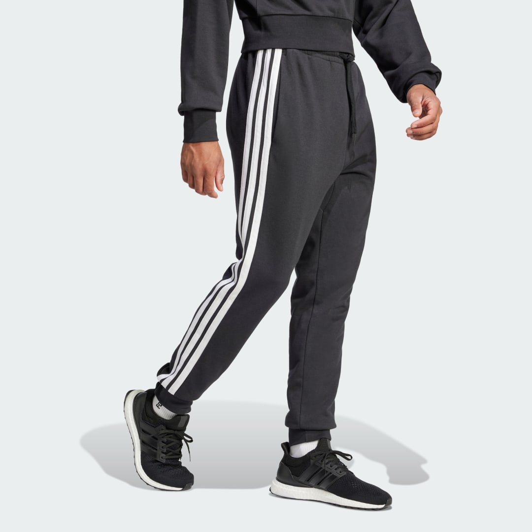 Tepláky adidas Performance 3-Stripes French Terry Joggers Čierna | JD1881, 1