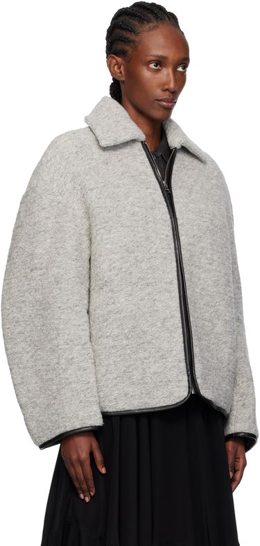 Bunda JW Anderson JW Anderson Contrast Trim Casual Jacket Šedá | JK0412-PG1820, 1