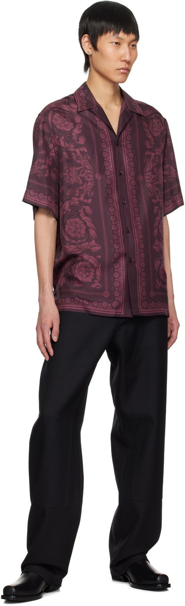 Košeľa Versace Versace Barocco Silk Shirt Fialová | 1003926_1A13557, 3