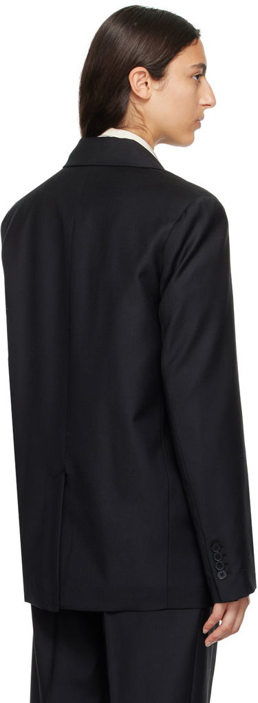 Bunda Loulou de Saison Loulou de Saison Donau Double-Breasted Blazer Čierna | NEW DONAU, 2
