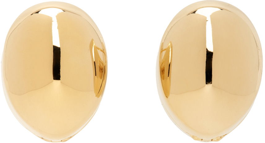 Náušnice Bottega Veneta Hoop Earrings Béžová | 754325 VAHU0, 0
