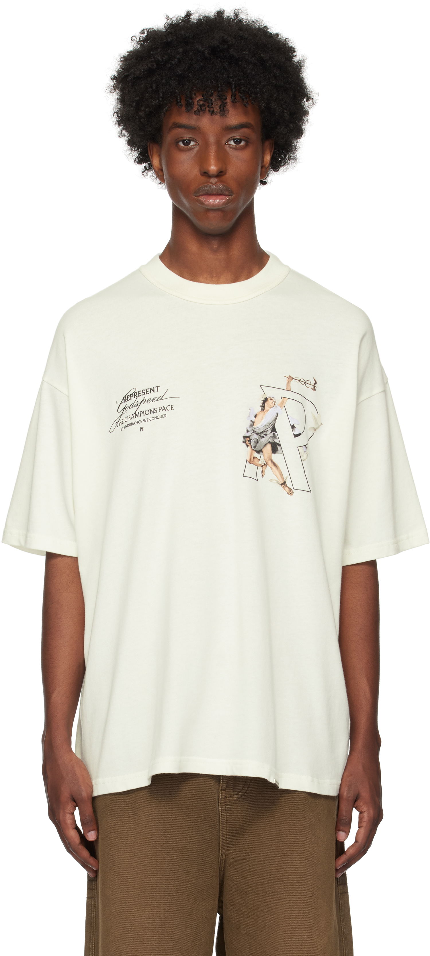 Tričko Represent Clo Hermes Graphic T-Shirt Biela | MLM4228, 0