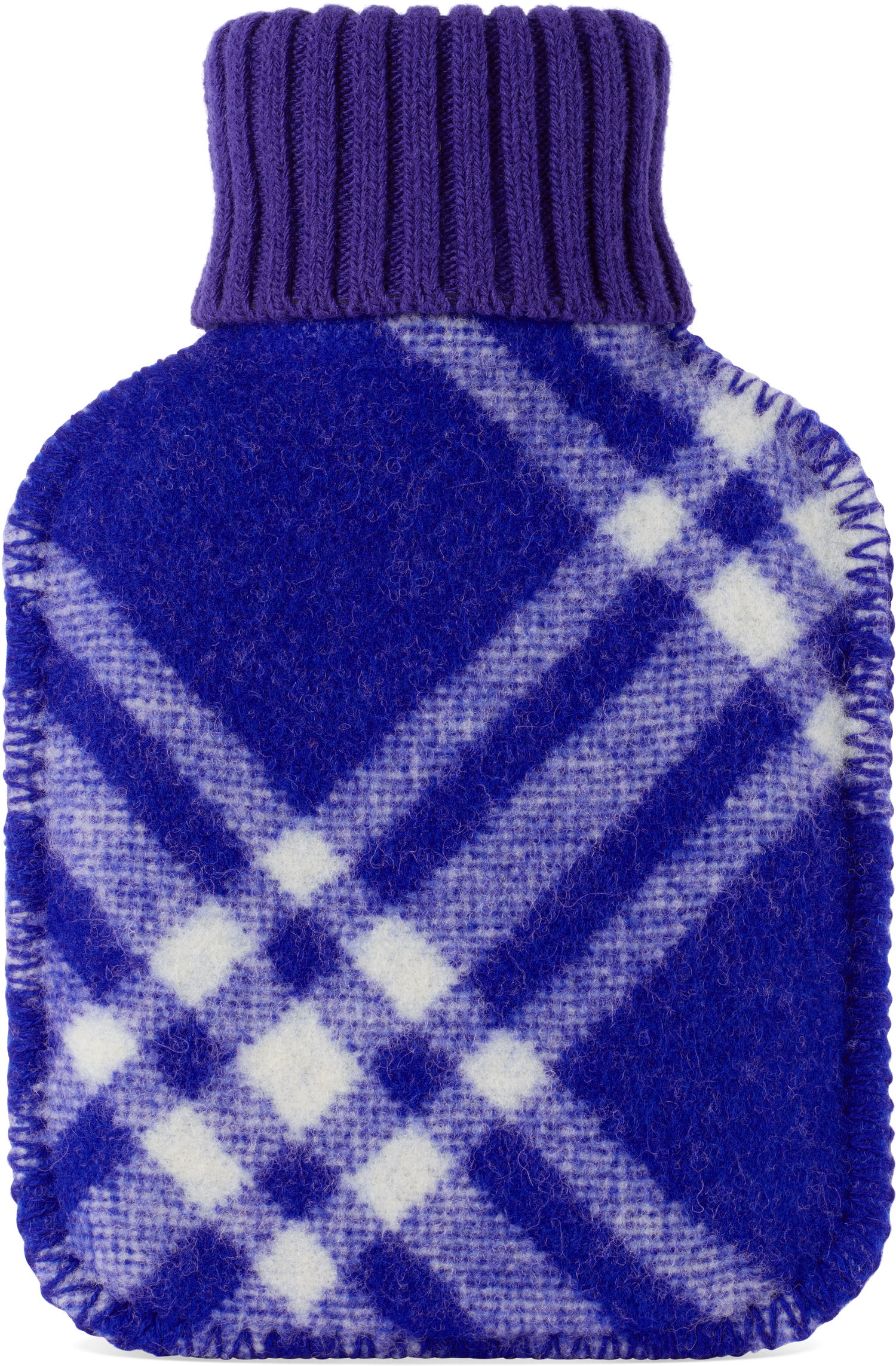 Doplnky Burberry Burberry Wool Check Hot Water Bottle Modrá | 8077637, 1