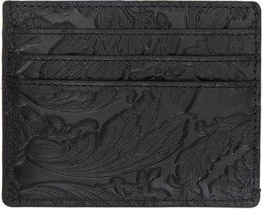 Peňaženka Versace Black Embossing Barocco Card Holder Čierna | 1011452_1A10637, 1