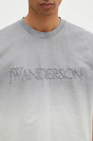 Tričko JW Anderson JW Anderson Logo Embroidery Gradient T-Shirt Šedá | JT0244.PG1551.929, 6