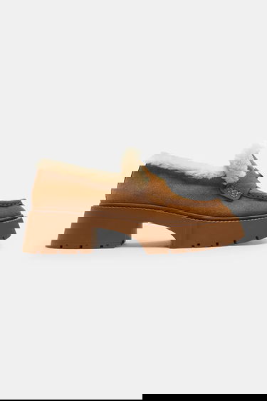 Tenisky a topánky Coach Leah Platform Suede Shearling Loafers Hnedá | CCH84.PP1, 0