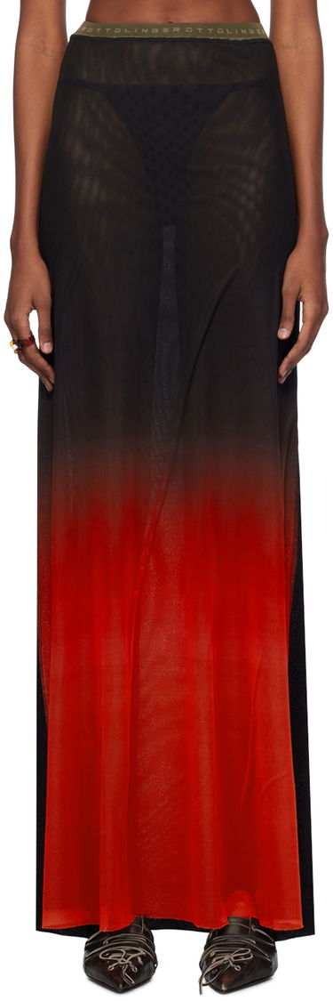 Sukňa Ottolinger Ottolinger Semi-Sheer Maxi Skirt Červená | 103202, 0
