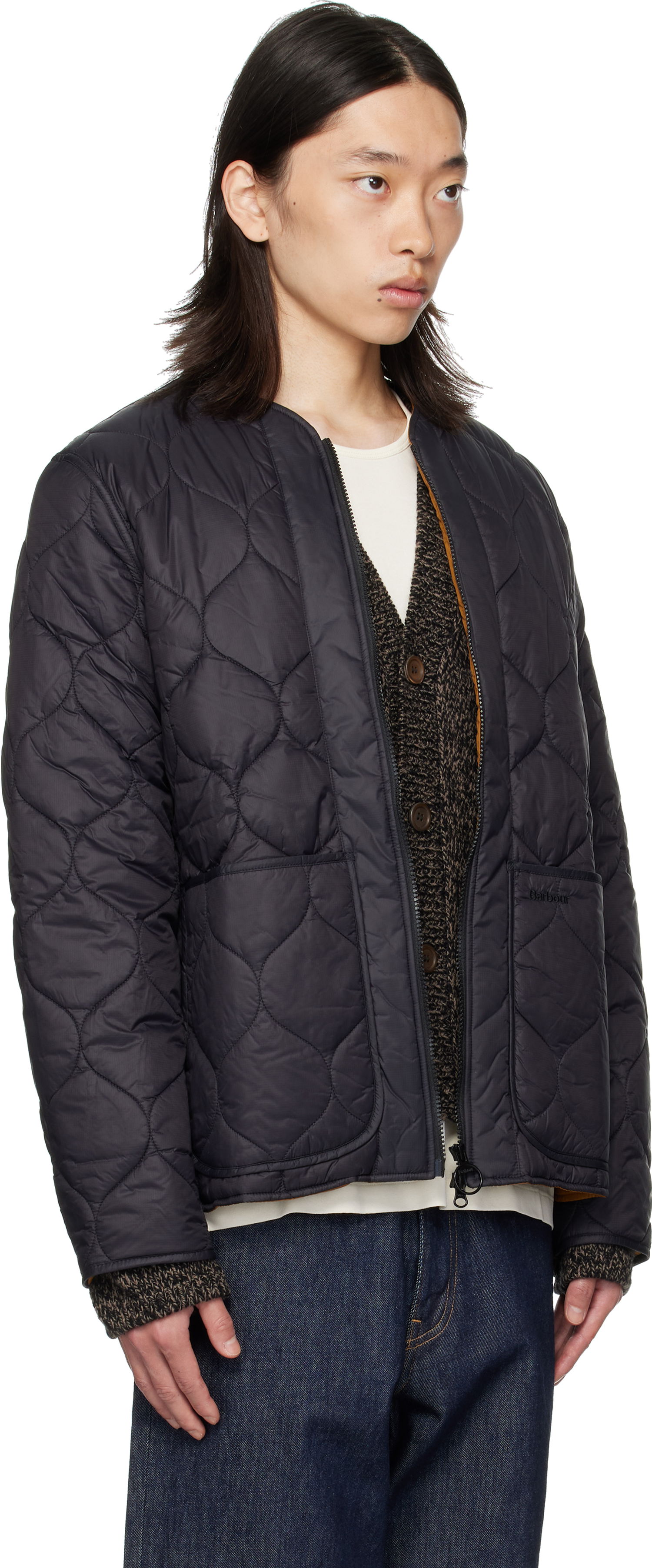 Bunda Barbour Barbour Re-Engineered Utility Liddesdale Quilted Jacket Čierna | MQU1856BK11, 1