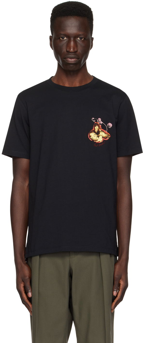 Tričko Paul Smith Paul Smith Orchid Graphic T-Shirt Čierna | M1R-697P-MP4286-79, 0