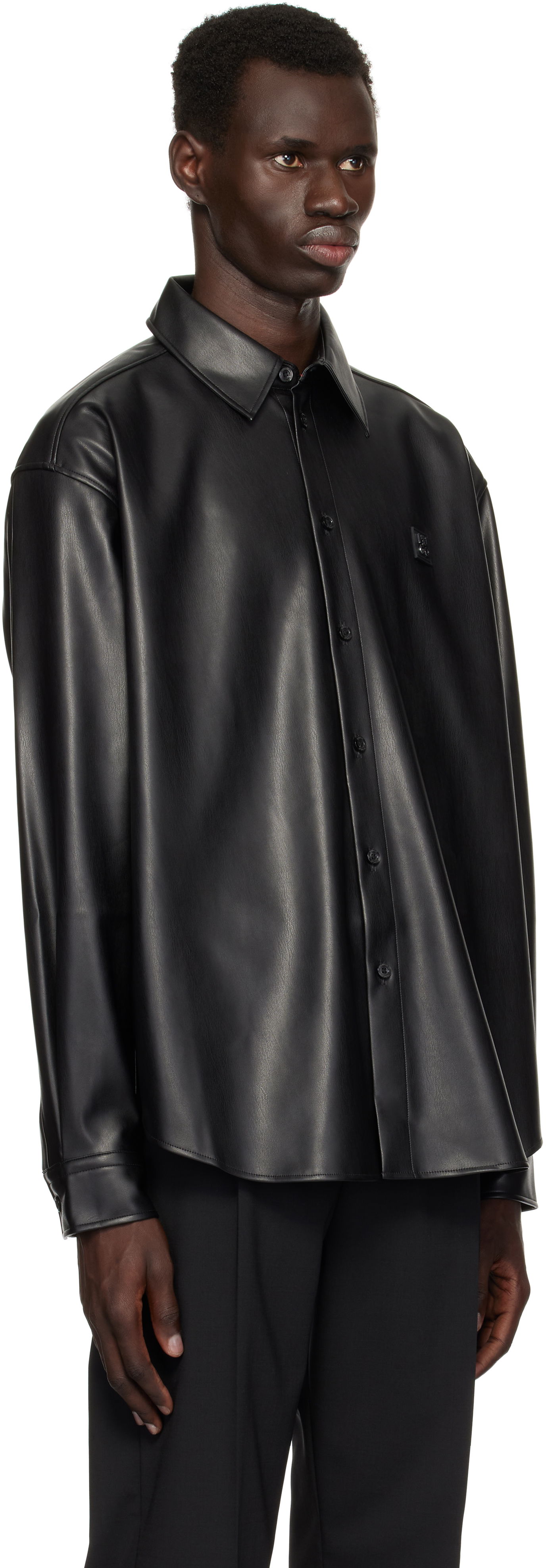 Košeľa BOSS Hugo Oversized-Fit Stacked Logo Shirt Čierna | 50534270, 1
