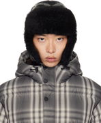 Burberry Check Wool Trapper Hat