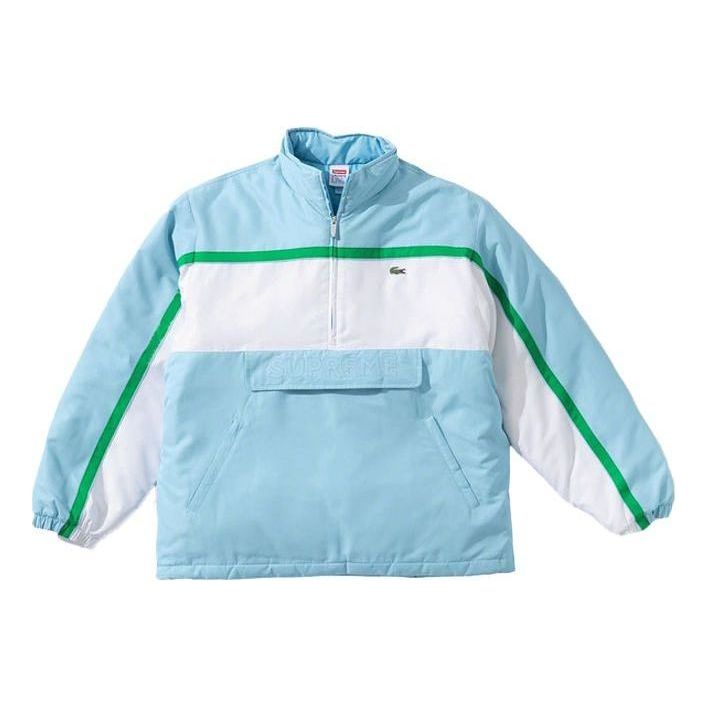 Vetrovka Supreme Supreme x Lacoste Half Zip Pullover Modrá | SUP-FW19-547
