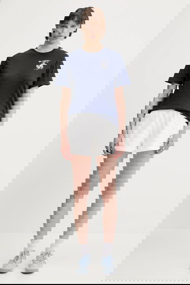 Šortky Sporty & Rich Sporty & Rich Bh Crest Soft Disco High Waist Shorts Biela | SH052626256WH01, 4