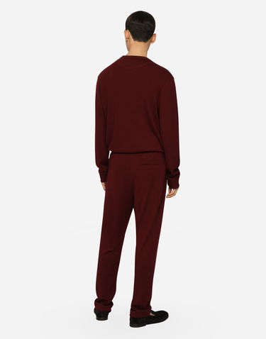 Mikina Dolce & Gabbana Cashmere And Wool Knit Sweatshirt Vínová | GXQ12ZJFMQ2R2723, 2