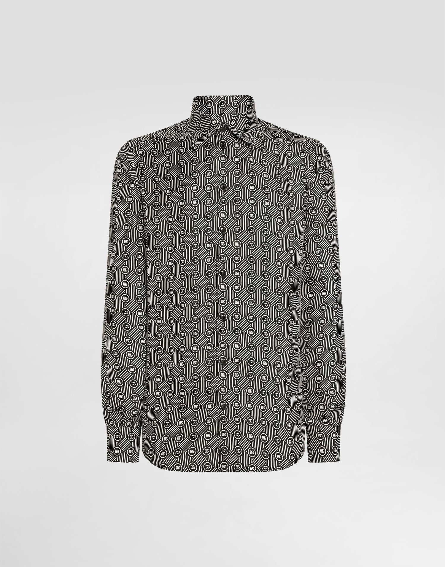 Košeľa Dolce & Gabbana Dolce & Gabbana Silk Twill Martini Print Shirt Čierna | G5MM4TIS1ZJHA8RN, 0