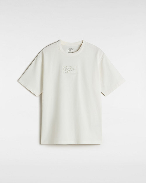 Tričko Vans Blocked Box Loose Fit T-Shirt Size L Biela | VN000RAPFS8, 0