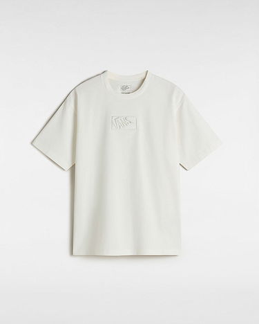 Tričko Vans Blocked Box Loose Fit T-Shirt Size L Biela | VN000RAPFS8, 0