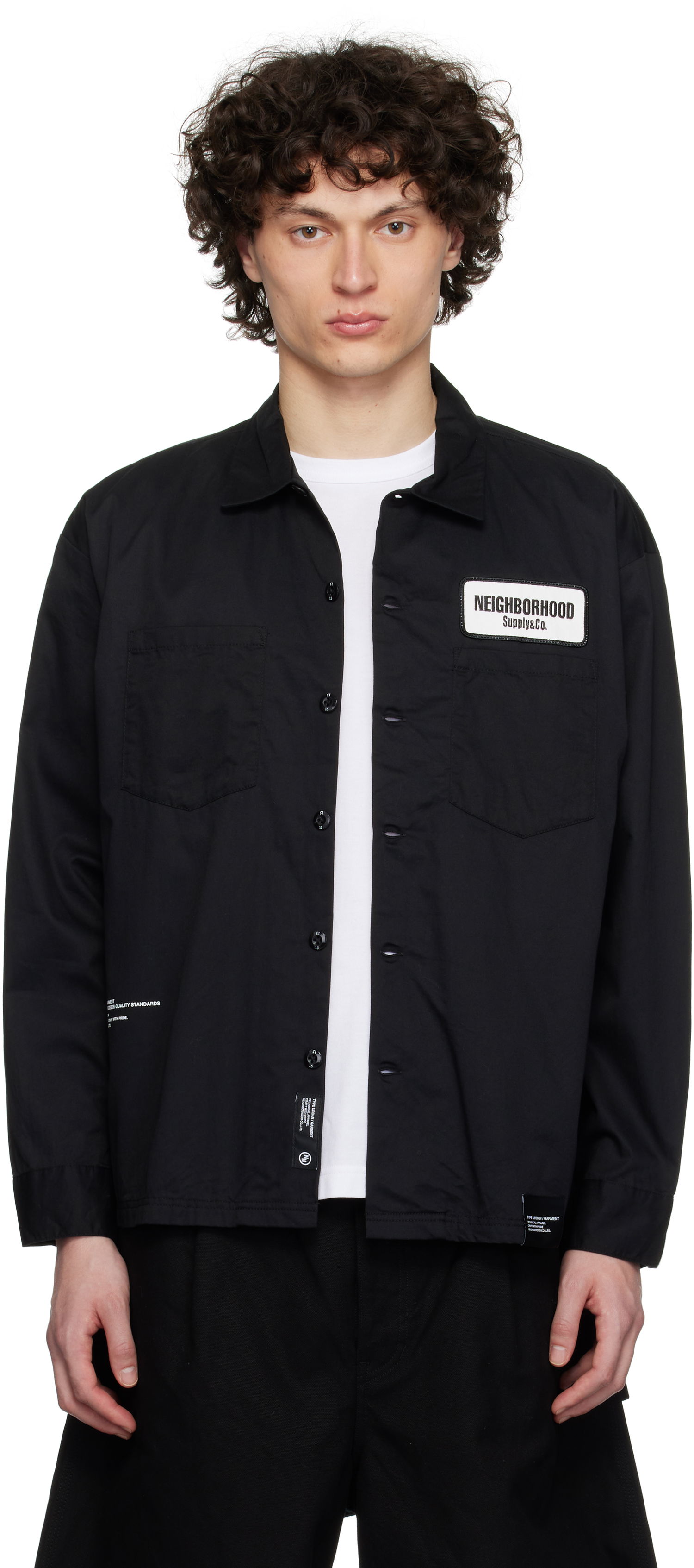 Košeľa Neighborhood Neighborhood Classic Work Shirt Čierna | 251TSNH-SHM03, 0