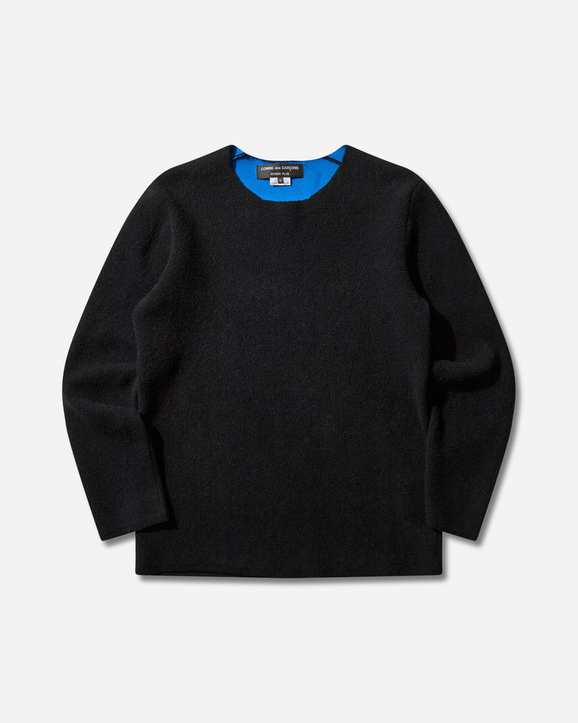 Sveter Comme des Garçons COMME des GARÇONS HOMME PLUS Wool Sweater Čierna | PP-N011-W25 3