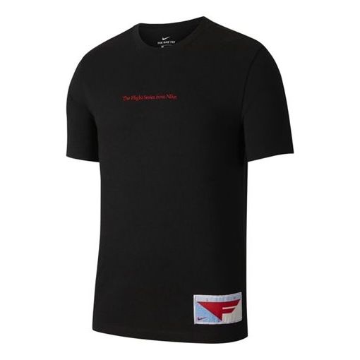 Tričko Nike Flight Embroidered Basketball T-Shirt Čierna | CQ3875-010