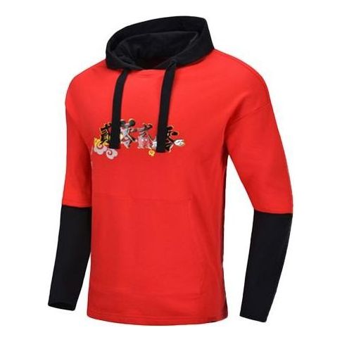 Mikina Li-Ning Li-Ning x Disney Crossover Casual Loose Fit Hoodie Červená | AWDQ133-2, 0
