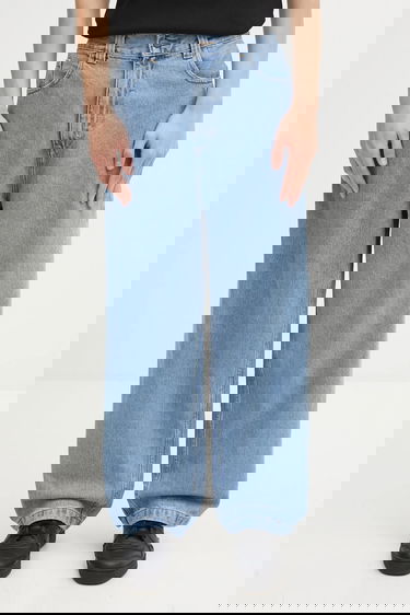 Džínsy Carhartt WIP Wide-Leg Jeans Brandon Pant Modrá | I035893.112, 0