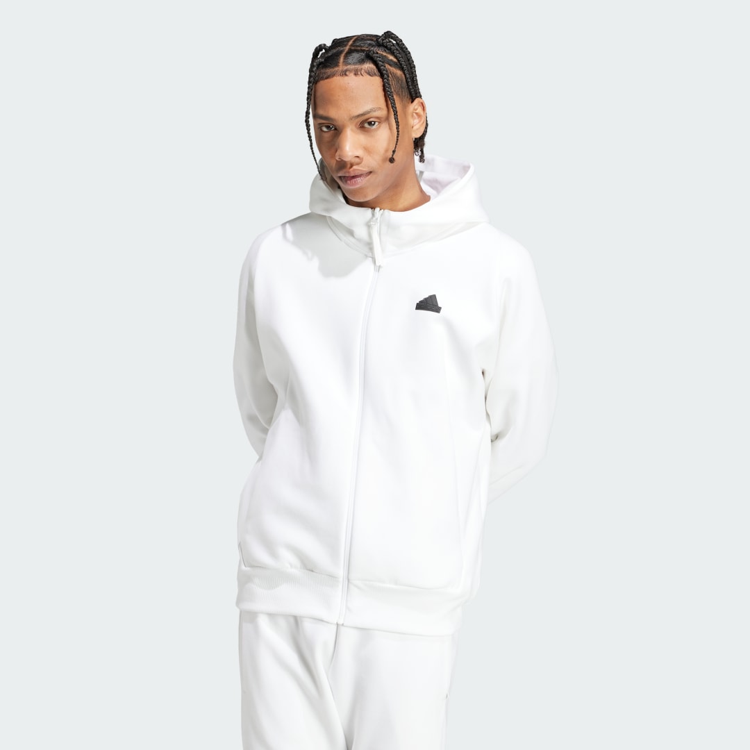 Mikina adidas Originals Z.N.E. Premium Full-Zip Biela | IN5092, 0