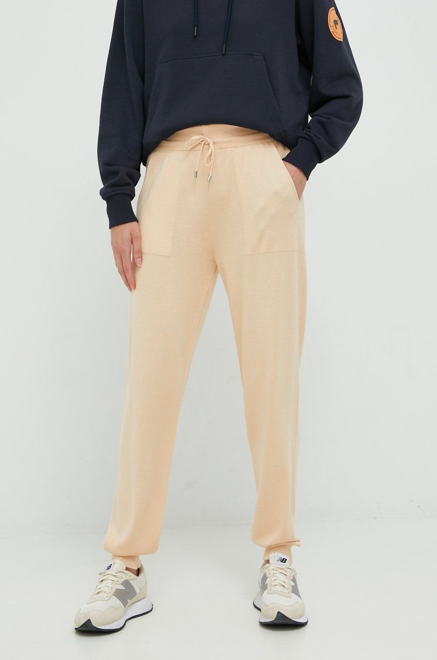 Tepláky United Colors of Benetton Sweatpant High Waist Béžová | 113CDF004.0B9, 0