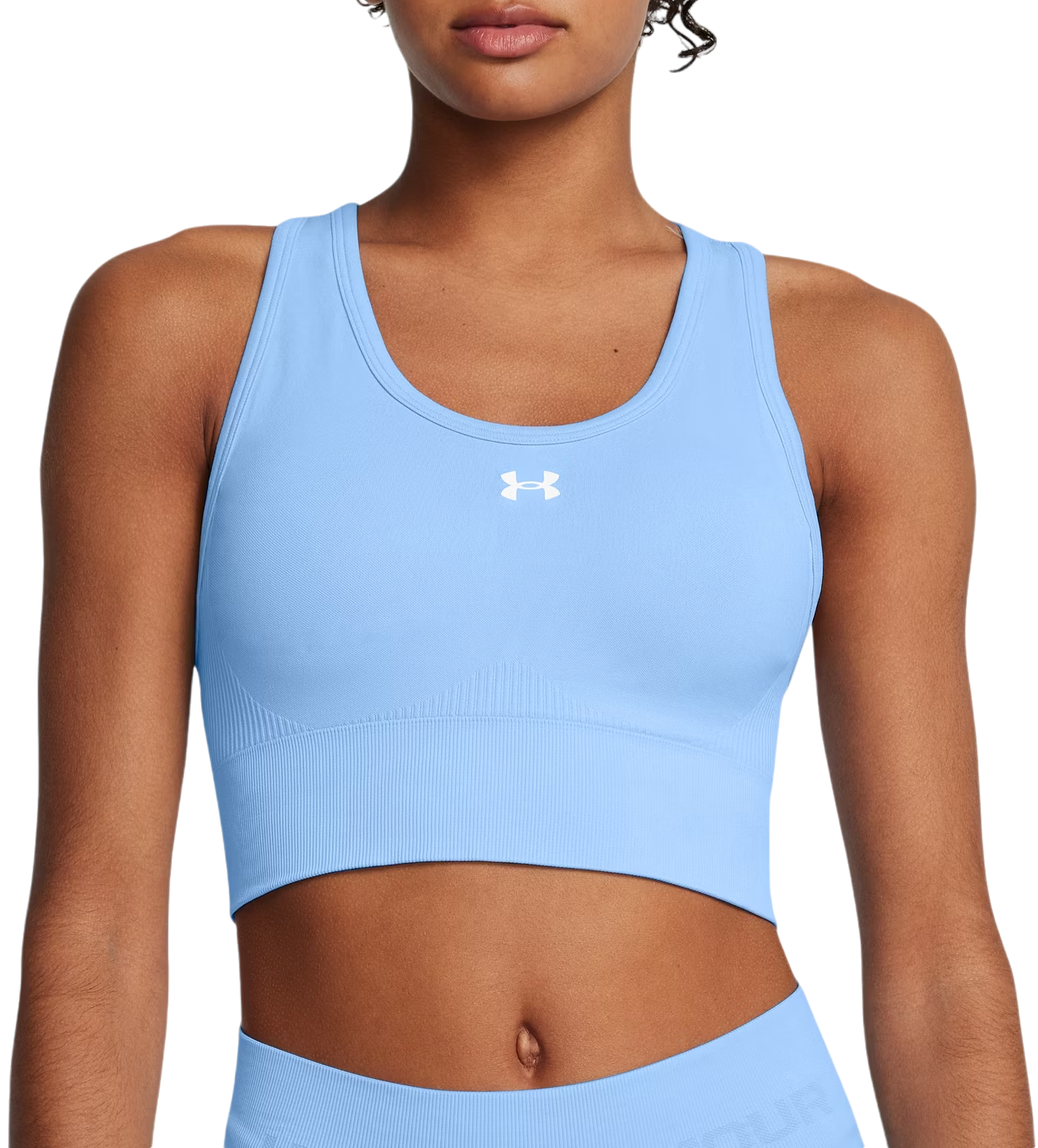 Podprsenka Under Armour Seamless Mid Sports Bra Modrá | 1384419-465, 0