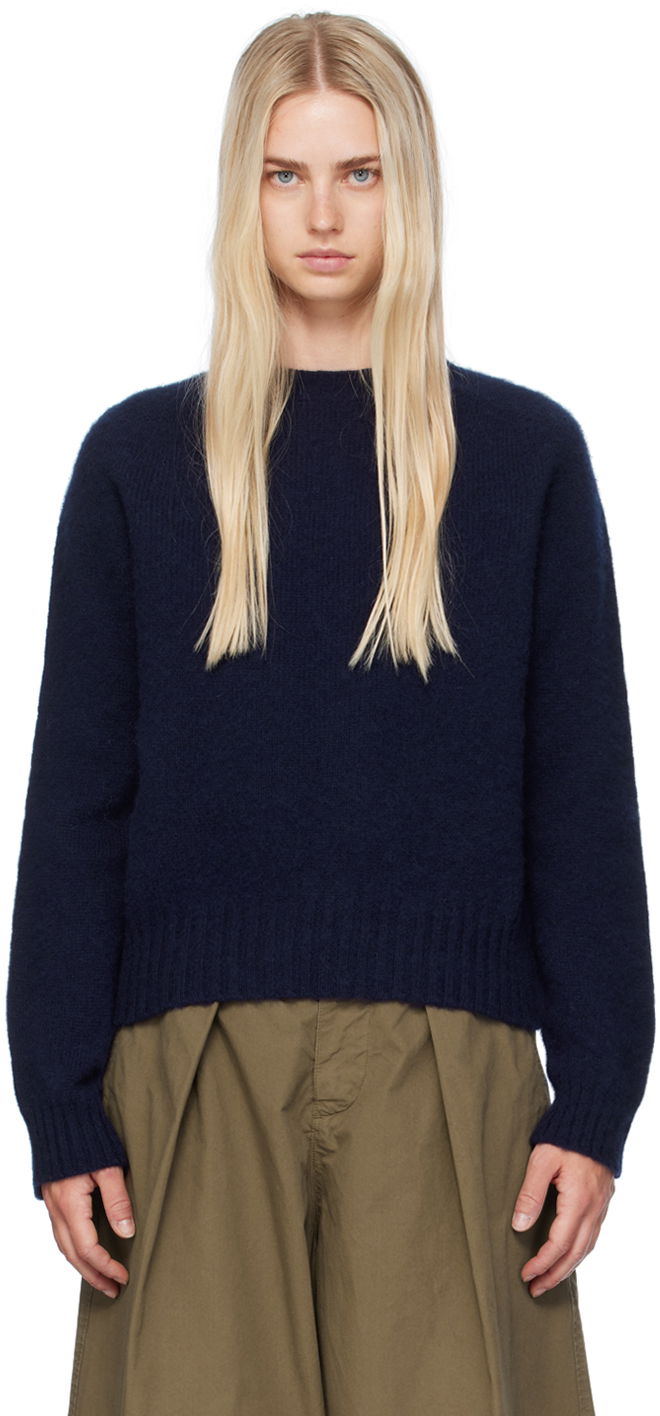 Sveter YMC Jets Sweater Modrá | Q8AZB, 0