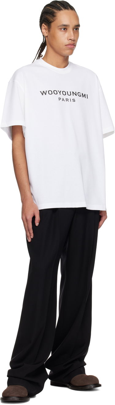 Tričko WOOYOUNGMI WOOYOUNGMI Front Logo T-Shirt Biela | W251TS01, 3