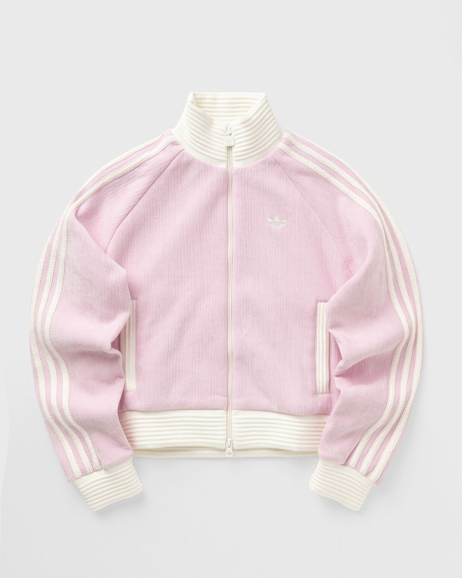 Bunda adidas Originals Velour Knit Full-Zip Track Top Ružová | KS7780, 0