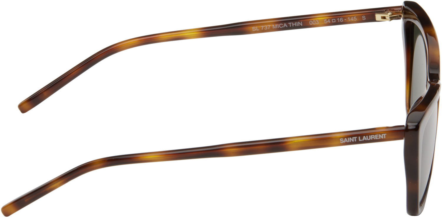 Slnečné okuliare Saint Laurent Saint Laurent SL 737 Mica Thin Sunglasses Hnedá | SL 737 MICA THIN-003, 1