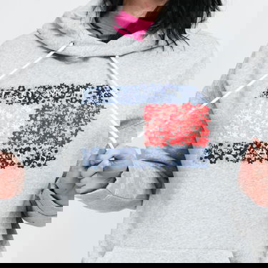 Mikina Tommy Hilfiger Floral Flag Hoody Šedá | DW0DW11267 P01, 2