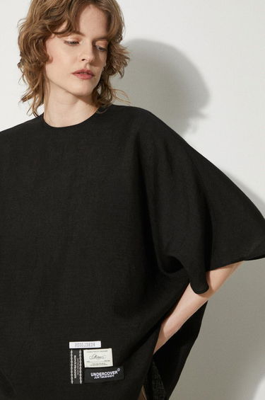 Tričko UNDERCOVER Blouse with Short Sleeves and Round Neck Biela | UC1D1402-2, 4