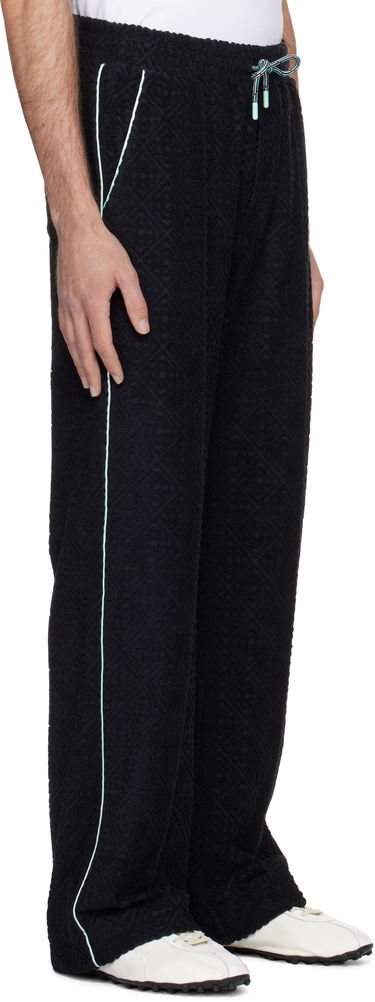 Tepláky Casablanca Casablanca Monogram Jacquard Towelling Sweatpants Čierna | MPF25-JTR-270-01, 1