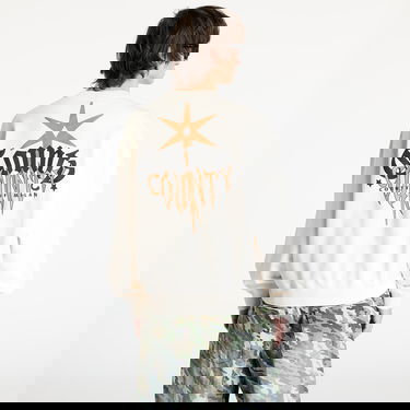Mikina Marcelo Burlon Marcelo Burlon County Goth Boxy Crewneck Sweatshirt Béžová | CMBA09CS25FLE0026F60, 4