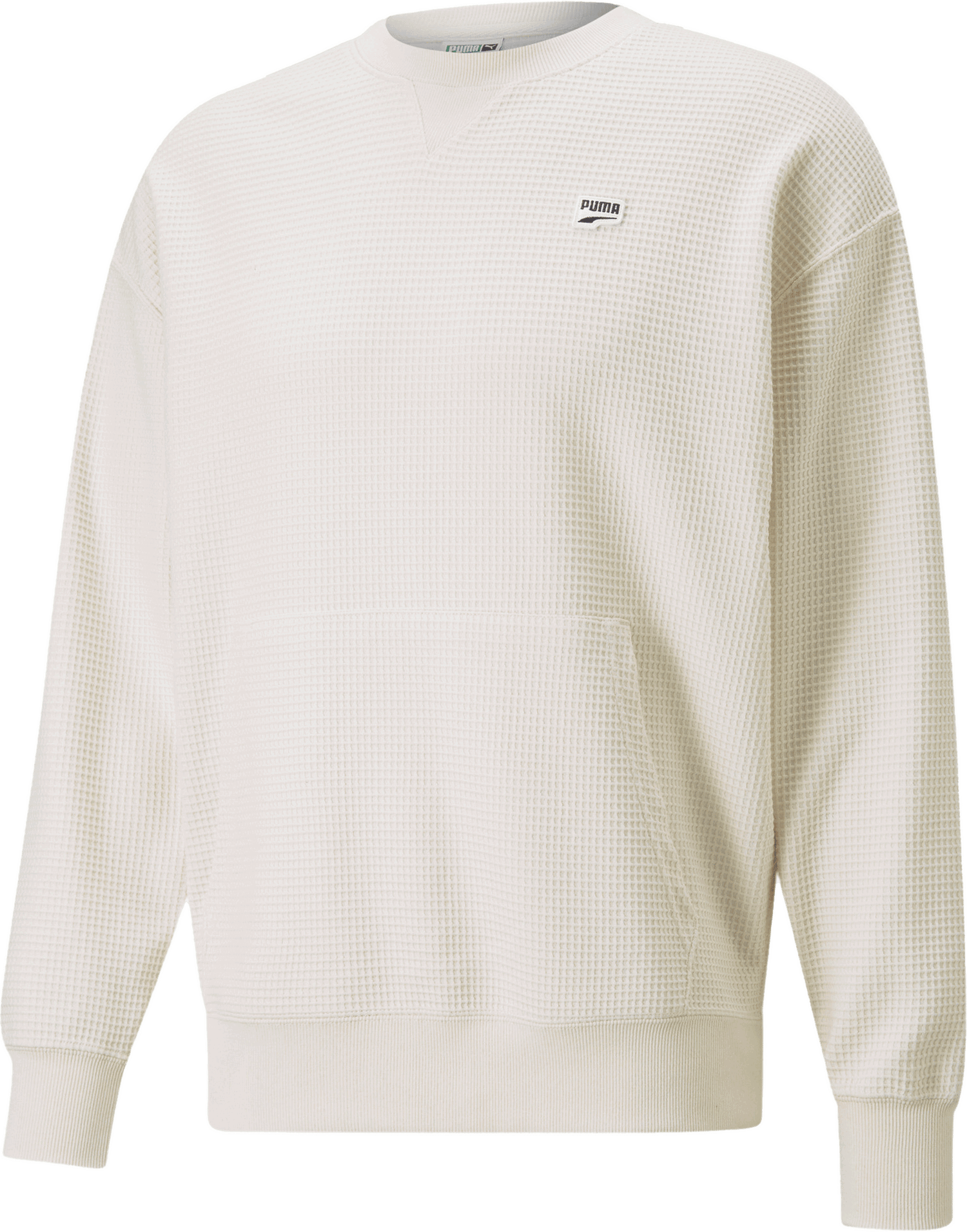 Sveter Puma Puma Downtown Waffle Crew Sweatshirt Biela | 535671-099, 0