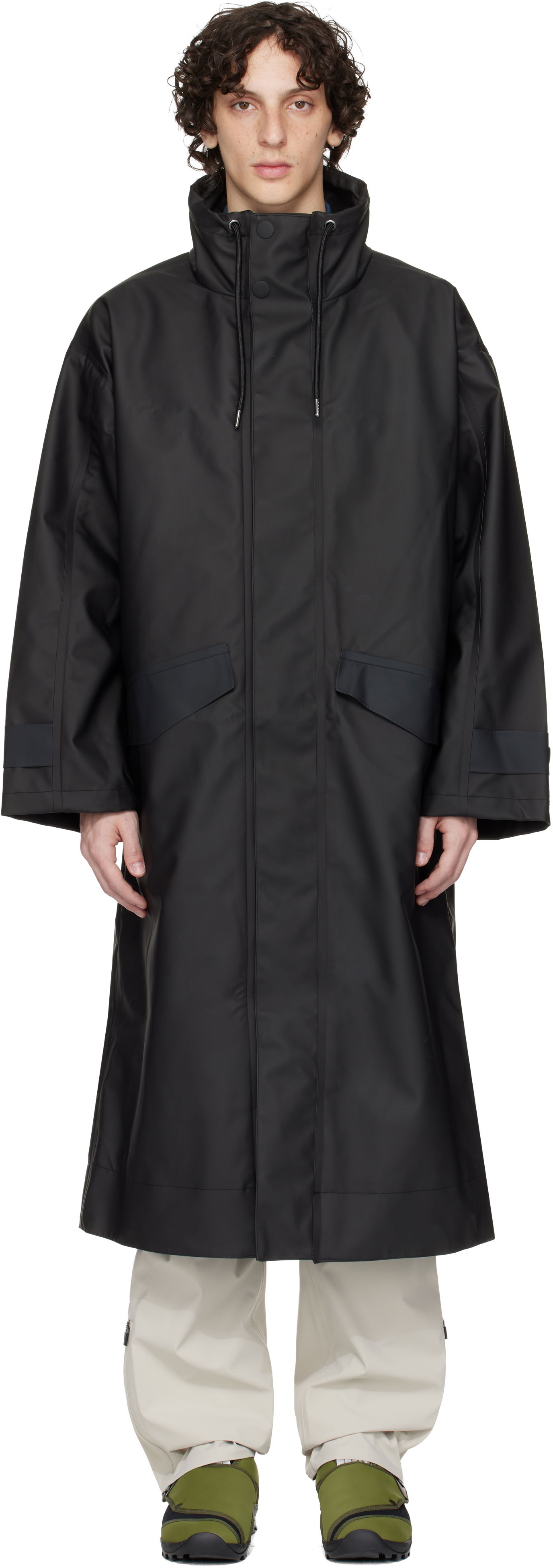 Pláštenka Rains RAINS Vision Long Raincoat Čierna | 17190, 0